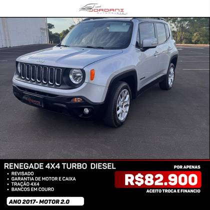 JEEP RENEGADE 2.0 16V TURBO DIESEL LONGITUDE 4P 4X4 AUTOMÁTICO JEEP RENEGADE 2.0 16V TURBO DIESEL LONGITUDE 4P 4X4 AUTOMÁTICO